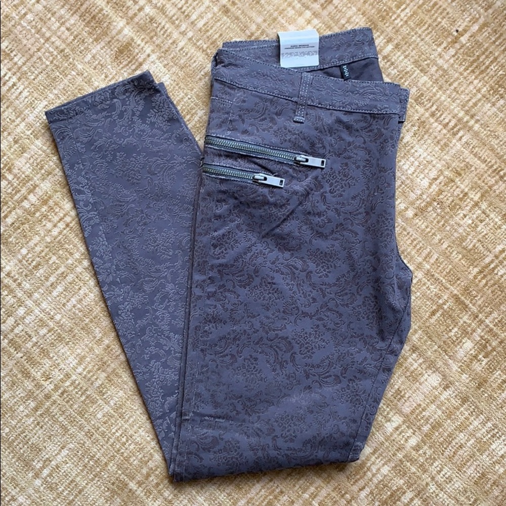 Zara Printed Skinny Jeans